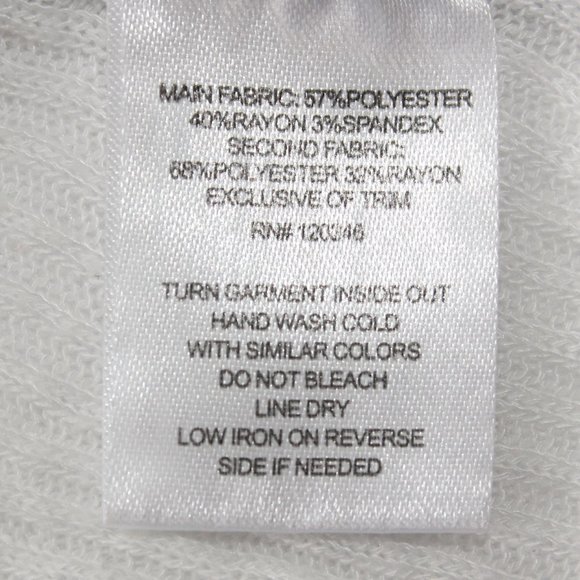 Angels Forever Young Sleeveless Cowl Neck Gray White Top ~S~ - Picture 9 of 10